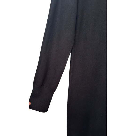 ModCloth Charter School Buttoned Sweater Dress in Black Size Large - Picture 8 of 10